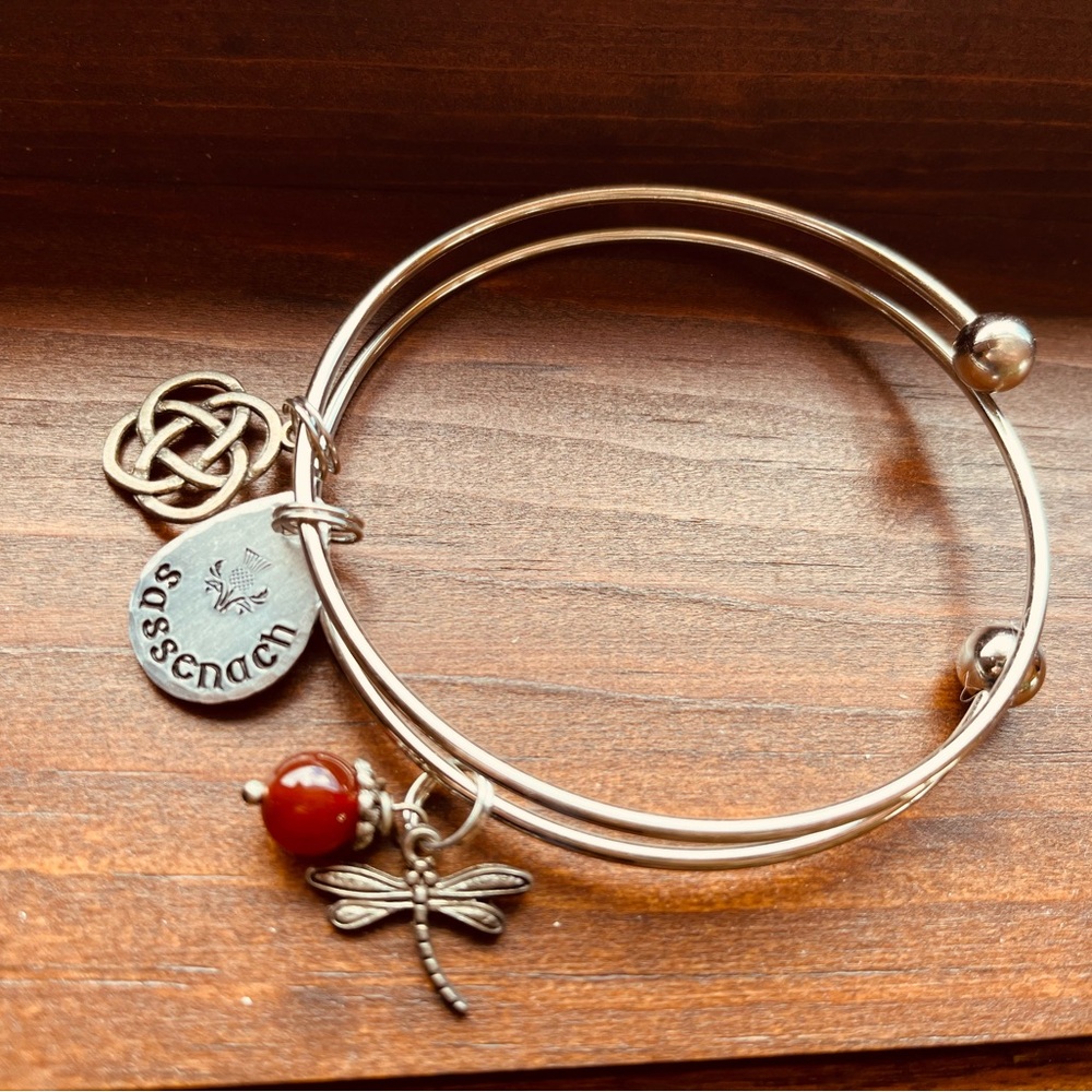 Silver Outlander Bangle Bracelet